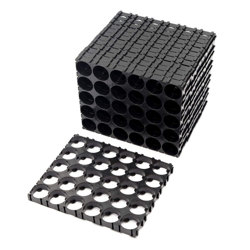 Bestol 20pcs 3X6 Cell 4X6 Cell 5X6 Cell 10Cell Spacer 18650 Lithium Battery Plastic Holder Bracket (20pcs-5X6) - Image 1